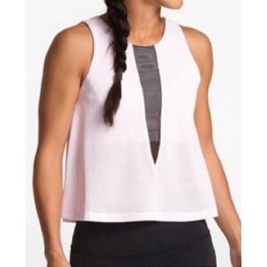 The North Face Tank Top Womens Medium Pink FlashDry Mesh Built In Bra Activewear